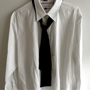 Acne oversized shirt with black tie